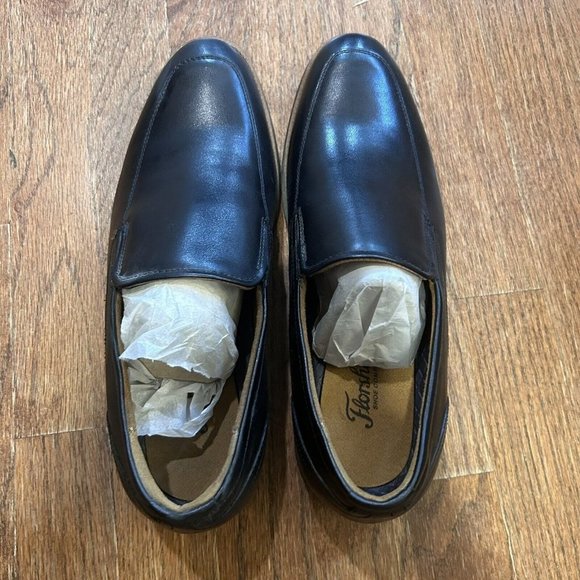 Florsheim Rucci Moc Toe Mens 9.5 Loafer Dress Shoes Black Leather Made in USA main image 11